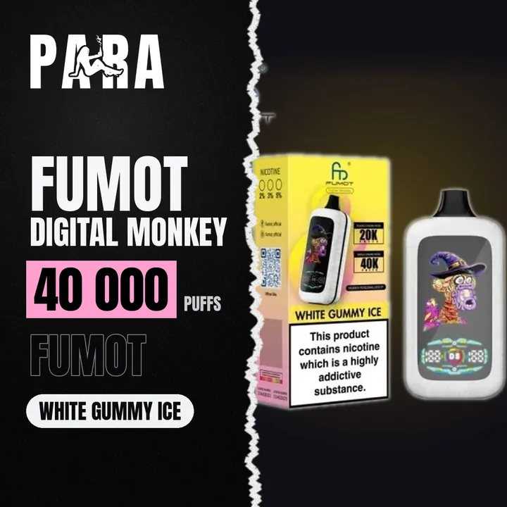 Fumot Digital Monkey White Gummy Ice